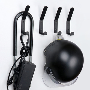 Wall Mounted Coat <b>Hooks</b> Black Minimalist Design Lightweight Steel Wall <b>Hook</b> For <b>Kitchen</b> Bathroom Storage JNT-132 - Product Image 2