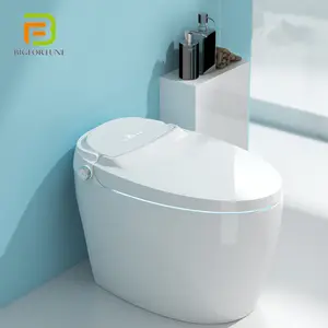 潮州高品质浴室陶瓷一体式智能马桶坐浴盆自动智能马桶