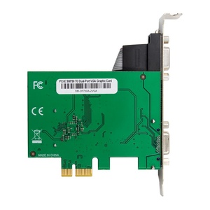 การ์ดจอ PCIe X1 SM750 แบบสองพอร์ต VGA 2D GPU สำหรับเวิร์กสเตชันอุตสาหกรรมแบบฝังตัว พร้อมพัดลมระบายความร้อนสำหรับเดสก์ท็อป รองรับกราฟิก 2D - Product Image 3