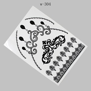Autocollant de tatouage temporaire motif floral en film PET, application sur bras, taille unique, imperméable, tenue 3-5 semaines - Product Image 4