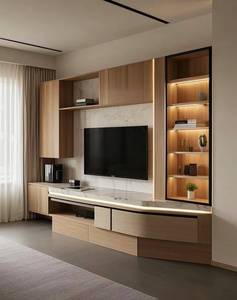 ตู้วาง<span class=keywords><strong>ทีวี</strong></span>ไม้จริงทันสมัย ดีไซ<span class=keywords><strong>น</strong></span>์<span class=keywords><strong>ติด</strong></span><span class=keywords><strong>ผนัง</strong></span>แบบลอย ปรับแต่ง<span class=keywords><strong>ชั้น</strong></span><span class=keywords><strong>วาง</strong></span>ได้ ทำความสะอาดง่าย - Product Image 4