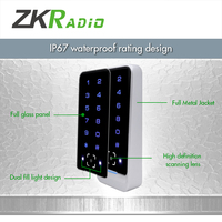 Lector de Códigos QR ZKRadio, Lector de Tarjetas NFC IC MF, Control de Acceso a Puertas, USB RS485 Wiegand, Escáner QR 1D 2D, Máquina de Control de Acceso