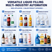 Machine de remplissage de liquides à pompe magnétique à 4 têtes, buse automatique, haute précision, utilisation facile, 220V, remplisseur de bouteilles en plastique de bureau pour jus/eau