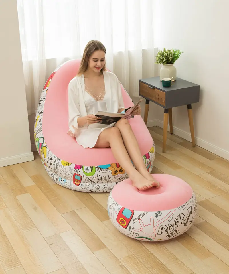 โซฟาเป่าลมสีสันสดใสสำหรับห้องนั่งเล่นโซฟาในสวนโซฟาห้องนั่งเล่นการออกแบบที่ทันสมัยสำหรับห้องนั่งเล่น