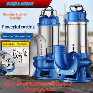 <span class=keywords><strong>Pompe</strong></span> broyeuse <span class=keywords><strong>submersible</strong></span> pour eaux usées série WQ 1HP en acier inoxydable 304, débit max. 500 L/min, hauteur <span class=keywords><strong>de</strong></span> refoulement 30 m, anti-colmatage, haute pression, contrôle entièrement automatique - Product Image 6
