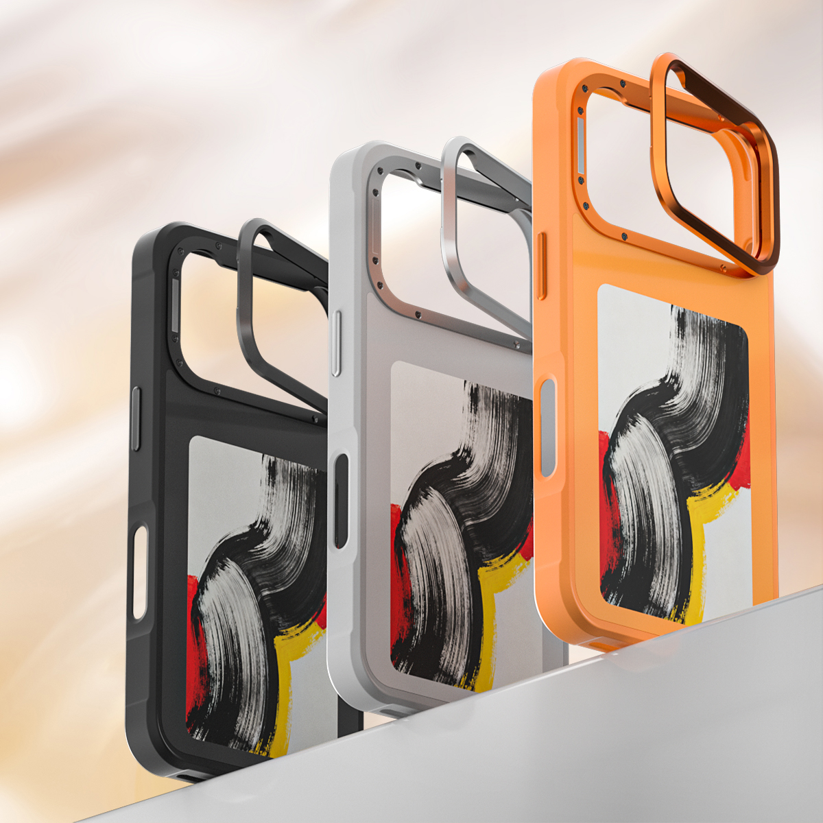 แอปริคอท/ดำ/เทา/ขาว