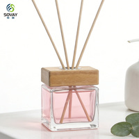 Bouteille diffuseur d'arômes transparente de luxe pour la maison, avec bouchon, 10 ml, vente en gros