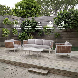 Ensemble de canapés de jardin en rotin meubles de patio extérieur canapé en osier PE canapé de salon de luxe ensemble de canapés d'extérieur avec table basse - Product Image 2