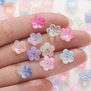 Crystal Flower Beads Glass Loose Spacer For Jewelry Making DIY <b>Bracelet</b> Earring Accessory Material Wholesale AC4678 - Product Image 4