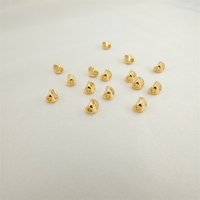 Perles entretoise plaqué or 18 carats de forme irrégulière perle lisse Triangle perles séparées résultats de bijoux
