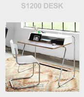 Bureau moderne de style nordique simple ménage en acier inoxydable bureau assiette médiévale table de maquillage coiffeuse table d'étude