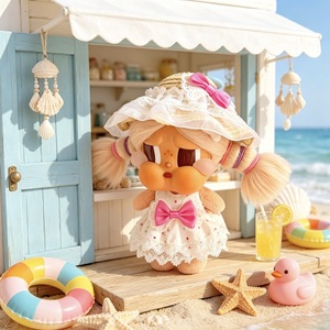 Ropa de bebé llorón Crababy: Figura de vinilo de surfista de verano con cambio de atuendo, estilo coreano, tela de alta velocidad para jugar juntos. - Product Image 4