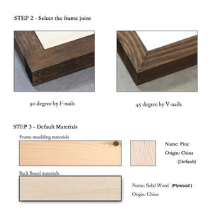 Unfinished 12 X 12 Inch <strong>Sign</strong> Kit Vinyl Rectangle Blank Wood <strong>Sign</strong> for Wall Hanging <strong>Make</strong> <strong>Your</strong> <strong>Own</strong> Stain Color for Framing - Product Image 4