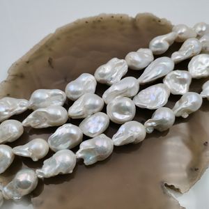 Bán Buôn Khoảng <span class=keywords><strong>22Mm</strong></span> 3A Lớp Big White Nước Ngọt <span class=keywords><strong>Loose</strong></span> Ngọc Trai Đục Lỗ Ngọc Trai Tự Nhiên Baroque Để Làm Đồ Trang Sức Vòng Cổ - Product Image 2