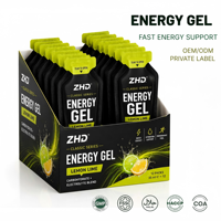 Gel énergétique à base de glucides sur mesure pour l'endurance |   Gel sportif électrolytique |   Complément alimentaire sans nicotine pour adultes, marque privée