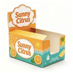 FX Eco Friendly Recyclable Biodegradable Kraft Paper Magnetic Closure Counter Display Container Custom Artwork Four-Color - Product Image 4