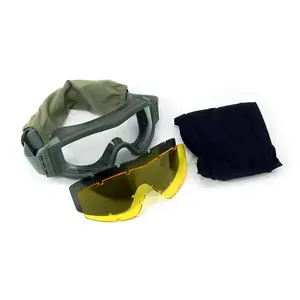 Occhiali tattici della serie di protezione tattica di alta qualità Gear occhiali da combattimento antivento per riprese sportive all'aperto