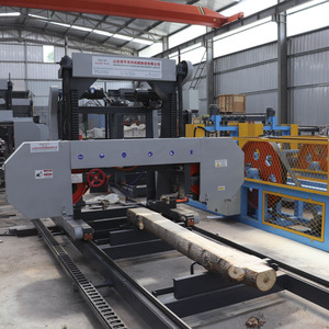 Heavy Duty CNC Horizontal Band Sawmill Touch Screen <b>Log</b> <b>Cutting</b> Saw for Large Diameter Round <b>Log</b> Processing - Product Image 2