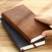 Carnet A6 personnalisé avec logo, couverture souple en cuir PU, agenda, journal portable, carnet de voyage estampé pour étudiants, fournisseur