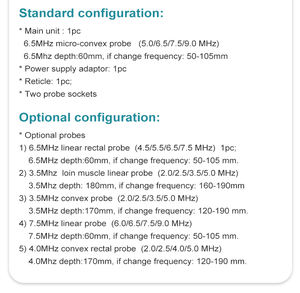 Dierenkliniek Kleine Dieren Gebruik Waterdicht 5600V Digitale B/M Veterinaire Echografie Apparaat voor Katten Honden - Product Image 4