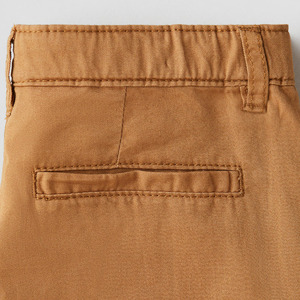 소년을위한 맞춤형 키즈 치노 팬츠 코튼 캐주얼 바지 OEM ODM 조정 가능한 허리 어린이 능 직물 슬림 핏 바지 공장 공급 - Product Image 6