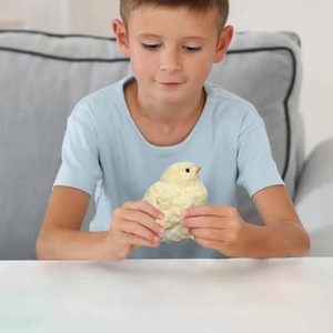 Jouet à presser en silicone jaune fait main, en forme de poulet géant, poussin mignon, poule Taba, cadeau amusant, poussin moelleux - Product Image 3
