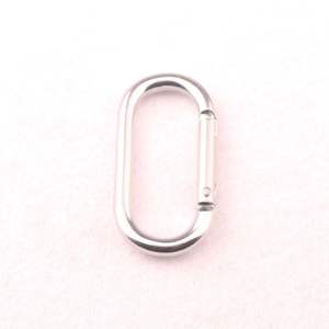 คาราไบเนอร์อะลูมิเนียมอัลลอยด์ตงกวน รับน้ำหนัก 5 กก. รูปทรงกลม สีเทาอ่อน สีเงิน สีดำ ตะขอ AXL สำหรับใช้กับกระเป๋าเป้และพวงกุญแจ - Product Image 4