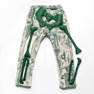 Vendita all'ingrosso su misura con lavaggio acido Vintage Sunfade impilato Flair pantaloni sportivi ricamati Patch pantaloni per gli uomini taglio <span class=keywords><strong>Jogger</strong></span> e cucire <span class=keywords><strong>Jeans</strong></span> - Product Image 2