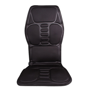 Car <b>Massage</b> Cushion Pu Leather 12V 7 Motors With Heating For Neck Waist Back Seat - Product Image 4