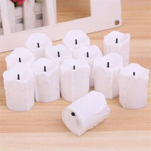 Bougies électriques à <span class=keywords><strong>LED</strong></span> à piles, chauffe-plat, sans flamme, blanc chaud, pour décoration de noël, vacances, mariage, 2 pièces - Product Image 6