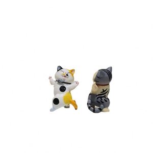 Ornamento per Auto a Forma di Gatto Danzante Personalizzato, Figurina di Gattino Creativa per Decorazione Interna Auto, Mini Giocattolo Kawaii per Bambini - Product Image 3