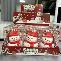Nouveautés : Jouets Squishy Jumno de Noël – Bonhomme de neige, Cerf, Père Noël – Jouets anti-stress