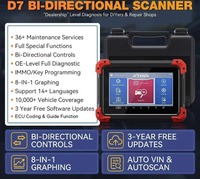 XTOOL D7 outil de Diagnostic complet du système ECU codage contrôle bidirectionnel Scanner automobile ABS purge Auto VIN Scan mise à jour gratuite