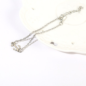 Fashion Jewelry <b>Sets</b> Women's Silver Plated Anchor Heart <b>Bead</b> Bracelet Gift Trendy Alloy Chain <b>Set</b> - Product Image 3