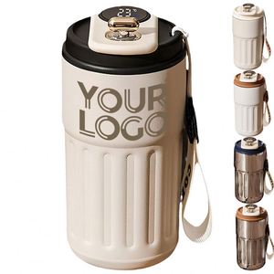 Factory Hot Sale Custom Double Insulated Coffee Milk Tea Cup With Logo Outdoor Water Bottle Smart Digital 316Stainless Steel <b>Mug</b> - Product Image 1