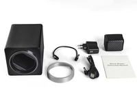Boîte rectangulaire en métal de protection avec doublure en cuir pour le rangement des montres