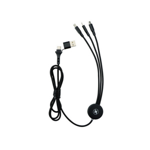 3 1 <span class=keywords><strong>Connecteur</strong></span> de cordon de chargeur rapide Câble de charge multi-<span class=keywords><strong>USB</strong></span> Adaptateur de port double téléphone/type C/micro <span class=keywords><strong>USB</strong></span> Nylon pour imprimante-LP-25034 - Product Image 4