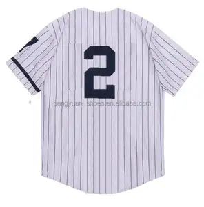 Maillot de Baseball américaine, dsp, #2, Derek, Jeter, #3, beba, #4, gerig, #5, diwige, #8, Yogi, Berra, #42, Mariano, Rivera, produit de bonne qualité