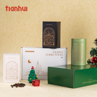 Tianhui Vide Boîte D'emballage De Cadeau De Noël Personnalisé Carton De Papier Ondulé Pliable Kraft Autobloquant Boîte Postale Boîte Postale