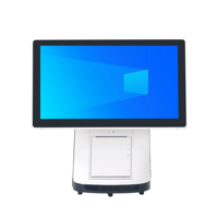 Terminal de point de vente de bureau JJPOS JJ-A8, écran tactile 15,6 pouces, 4 Go de DDR3, 128 Go de SSD, tout-en-un, Wi-Fi 6, Bluetooth 5.2 pour les supermarchés