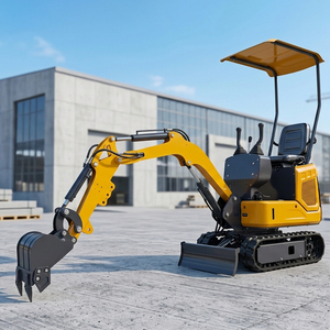 Mini-excavatrice de jardin 1T, 1.2T, 1.5T, machine de terrassement, excavatrice compacte, fabrication chinoise - Product Image 1