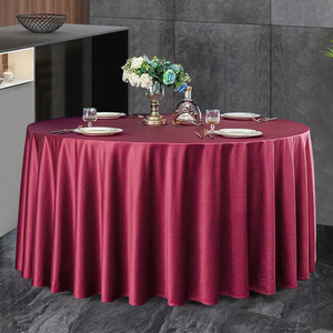 Tovaglia Personalizzata per Hotel e Ristoranti, Tessuto Satinato Spesso in Poliestere per Tavoli Rotondi da Banchetto e Matrimonio - Product Image 4