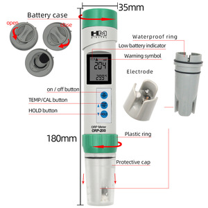 Hm Digital Orp Meter Orp-200 Analyseur portable de la qualité de l'eau pour piscine, laboratoire, aquaculture - Product Image 5