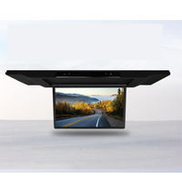 Monitor de Techo Eléctrico Abatible de 18.5 Pulgadas para Vehículos con Techo Panorámico - Pantalla Multimedia IPS Android 1080P con HDMI y WiFi