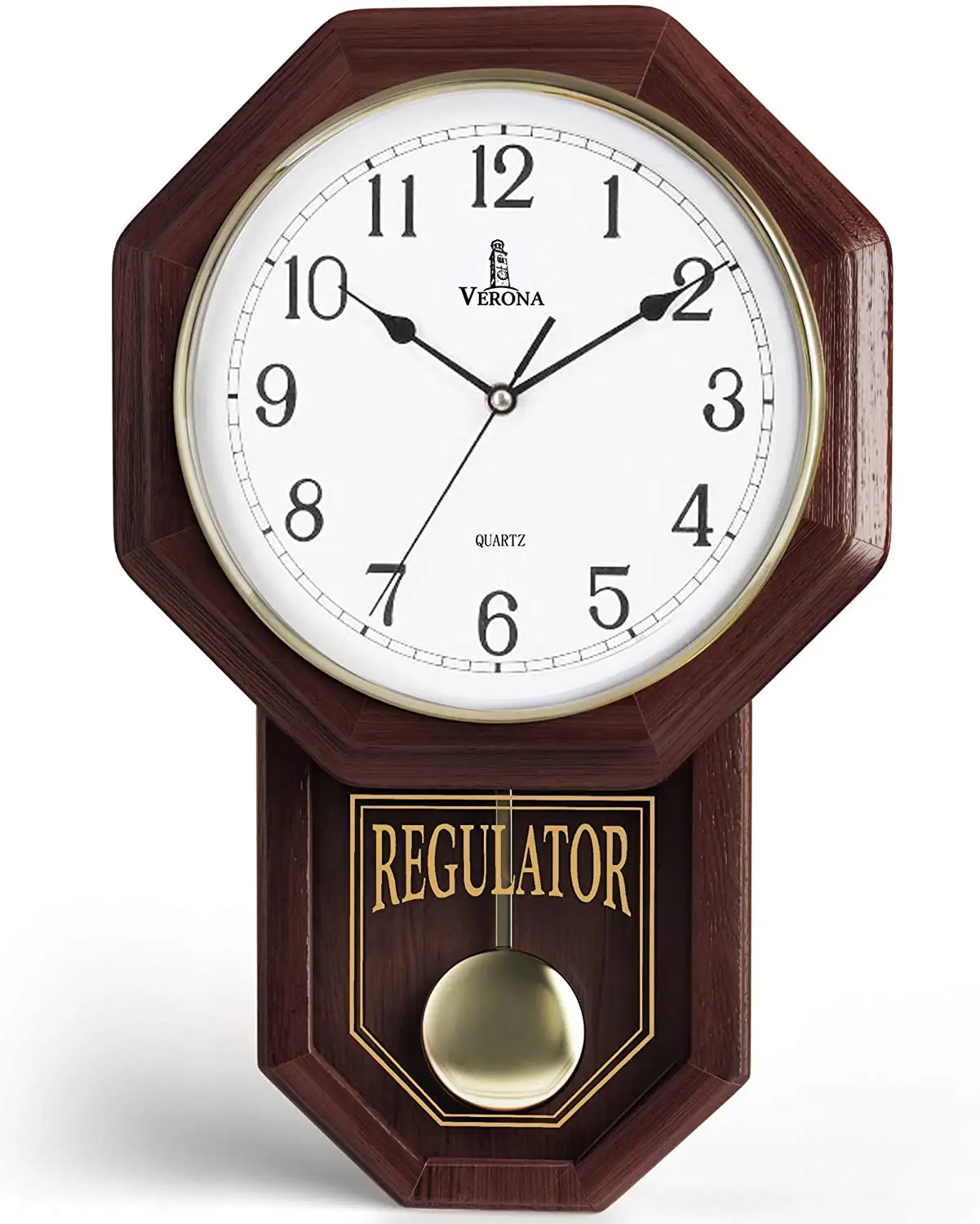 18 "x 11.25" Battery Operated Glass <span class=keywords><strong>Chiming</strong></span> Grandfather Wood Pendulum Wall Clocks