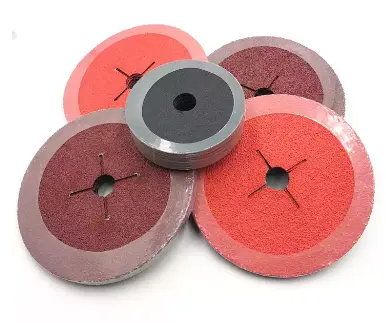 abrasive tray 125 Industrial abrasive Grade Aluminum Oxide Resin Fiber Sanding Discs with Center Hole