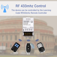 Interrupteur intelligent WIFI 4000W compatible avec le module relais RF Tuya 85-250V 30A, télécommande Smart Life, Alexa, Google Home Automation