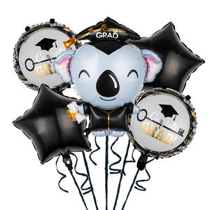 2025 Gaduation Party Dekoration 5 Stück Abschluss folie Luftballons Set Doktor Herzlichen Glückwunsch GRAD Helium Mylar Balon Globos Party zubehör - Product Image 4