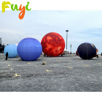 Ballon gonflable de la planète Mars avec éclairage LED pour la décoration de scène