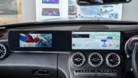 Lecteur DVD de voiture à double écran de 25,6 pouces pour Mercedes Benz Classe C GLC W205/X253 2014-2021 Snapdragon CarPlay sans fil Android Auto